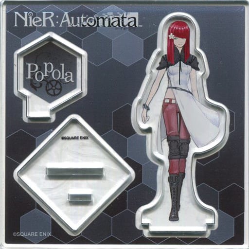 駿河屋 中古 ポポル アクリルフィギュア Nier Automata ニーア オートマタ Square Enix Cafe 第2弾 小物