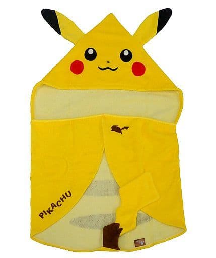 駿河屋 買取 ピカチュウ フード しっぽ付きタオル Kidsサイズ ポケットモンスター ポケモンセンター限定 タオル 手ぬぐい