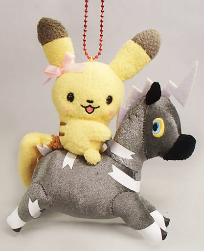 駿河屋 -<中古>ピカチュウ(メス)＆シママ マスコット Pokemon little