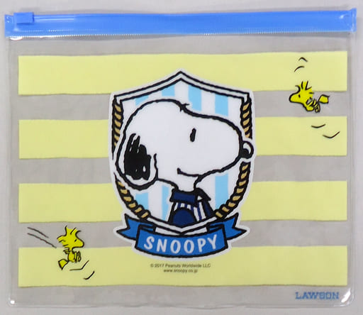 駿河屋 中古 スヌーピー ウッドストック ローソン制服 スライダーポーチ Peanuts Snoopy ローソン 夏のスヌーピーフェア 対象商品購入特典 バック 袋類