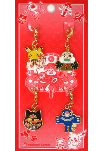 駿河屋 -<中古>モクロー&ピカチュウ&ニャビー&アシマリ メタル