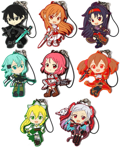 全8種セット ラバーストラップ 「一番くじ ソードアート・オンライン～SAO WILL RETURN～」 F賞