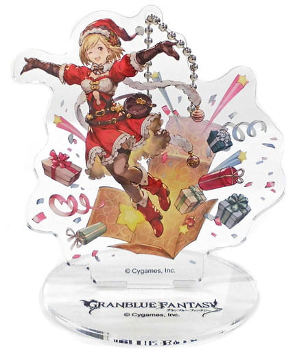 駿河屋 中古 ジョブスキン女 ホーリーナイトガウン Granblue Fantasy グランブルーファンタジー グラブルフェス 17 スタンド付きビッグアクリルキーホルダー スキンコレクションb キーホルダー マスコット