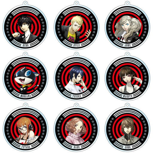 駿河屋 -<中古>全9種セット 「ペルソナ5 トレーディングアクリル