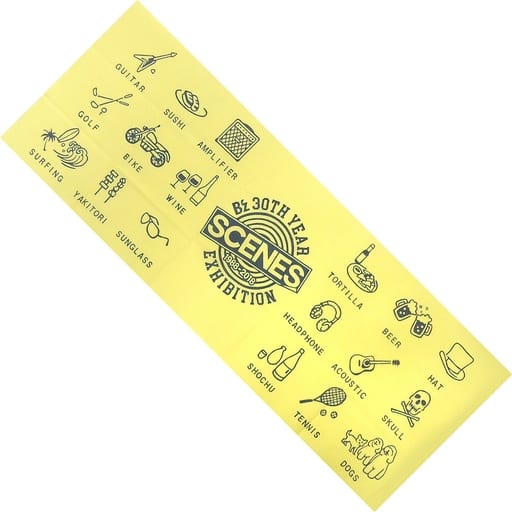駿河屋 -<中古>B'z てぬぐい(黄/オリジナルアイコン) 「B'z 30th Year