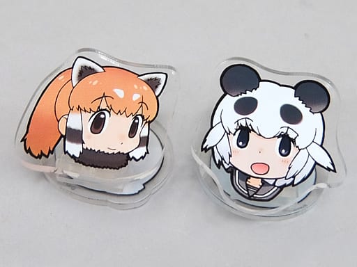 駿河屋 中古 レッサーパンダ ジャイアントパンダ クリップセット みんなのくじ けものフレンズ おかわり F賞 小物