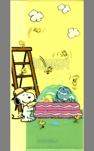 駿河屋 中古 スヌーピー ウッドストック プール マルチファイル Peanuts Snoopy ローソン 18年 夏のスヌーピーフェア 対象商品購入特典 小物