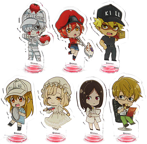 駿河屋 -<中古>全7種セット 「はたらく細胞×PRINCESS CAFE BIGアクリル
