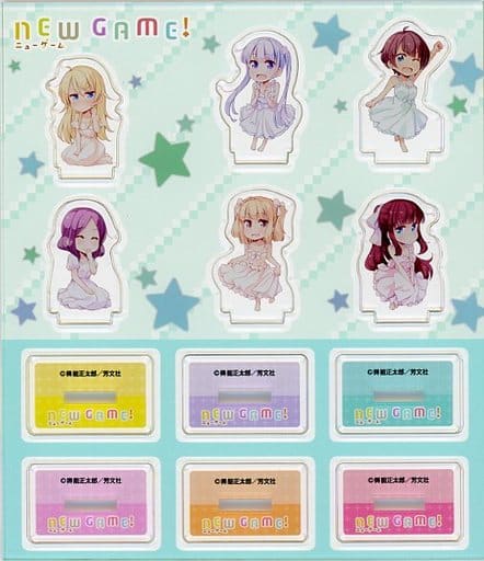 駿河屋 中古 単品 集合 ミニアクリルスタンド6個セット コミックス New Game 7巻 アニメイト限定セット 同梱特典 小物