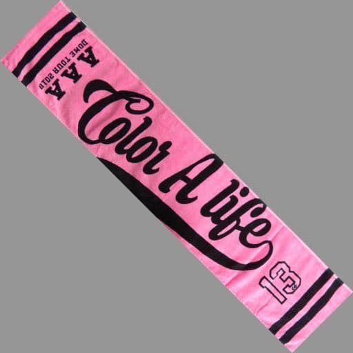 AAA color a life マフラータオル ピンク AAA color a life マフラータオル ピンク