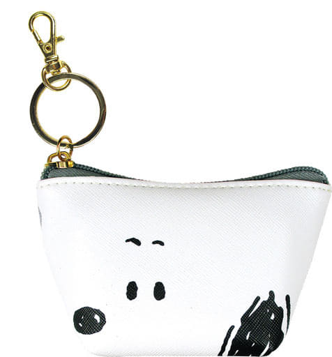 駿河屋 買取 スヌーピー 横顔 リング付三角ミニポーチ Peanuts Snoopy バック 袋類