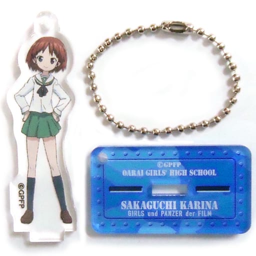 駿河屋 中古 阪口桂利奈 ガールズ パンツァー 劇場版 スタンド付アクリルキーホルダーコレクション Ver A キーホルダー マスコット