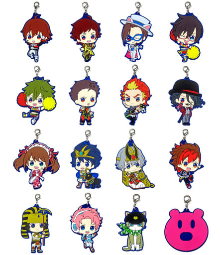 全16種セット フィジカルラバーチャーム 「一番くじ アイドルマスター SideM～ready to 315!～」 Q賞