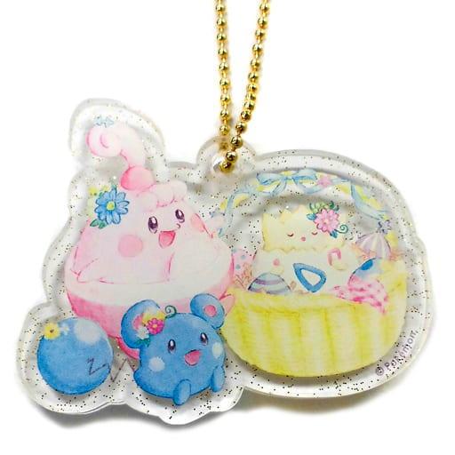 駿河屋 中古 ルリリ ピンプク トゲピー ポケットモンスター アクリルチャームコレクション Easter Garden Party ポケモンセンター限定 キーホルダー マスコット