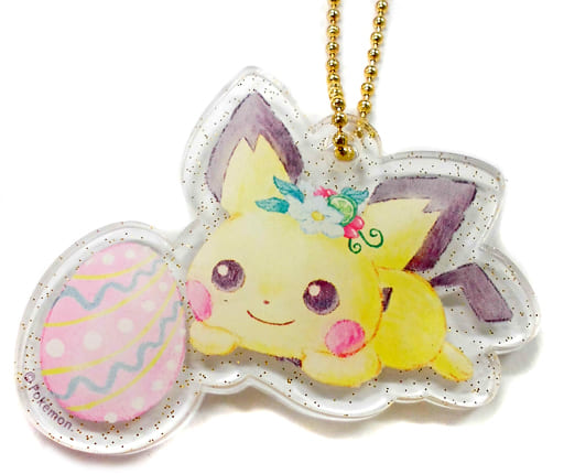 駿河屋 中古 ピチュー ポケットモンスター アクリルチャームコレクション Easter Garden Party ポケモン センター限定 キーホルダー マスコット