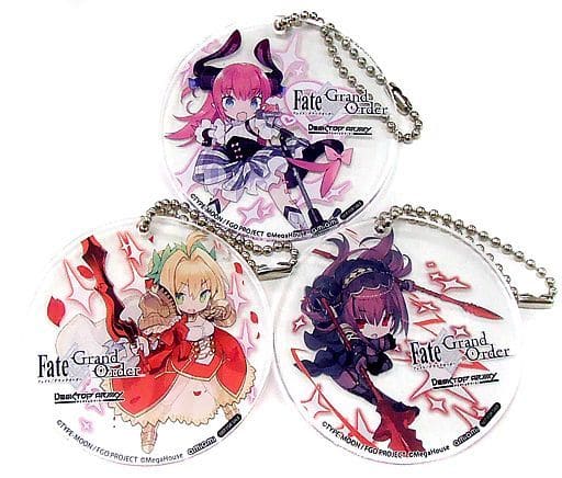 集合 アクリルキーホルダー3種セット 「Fate/Grand Order デスクトップアーミー 第2弾」 あみあみ限定BOX購入特典