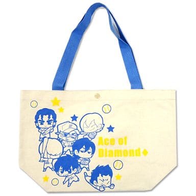 駿河屋 -<中古>デフォルメ(ブルーイエロー) トートバッグ 「ダイヤのA