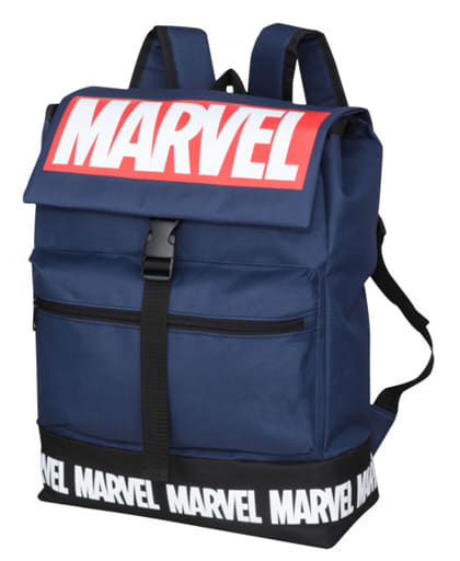 駿河屋 - 【買取】ロゴ プレミアムロゴリュック ネイビー 「MARVEL