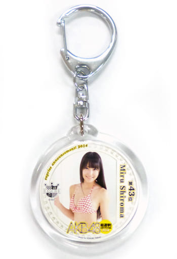 駿河屋 - 【買取】白間美瑠(NMB48)/43位 ミニコースターキーホルダー