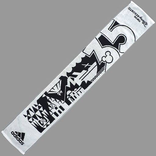 駿河屋 中古 ロゴデザイン マフラータオル ホワイト ディズニー Adidas 東京ディズニーリゾート35周年記念グッズ タオル 手ぬぐい