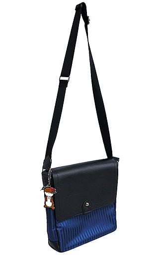 駿河屋 中古 小倉唯 ストライプショルダーバッグ ディープネイビー Anna Sui 小倉唯 バック 袋類