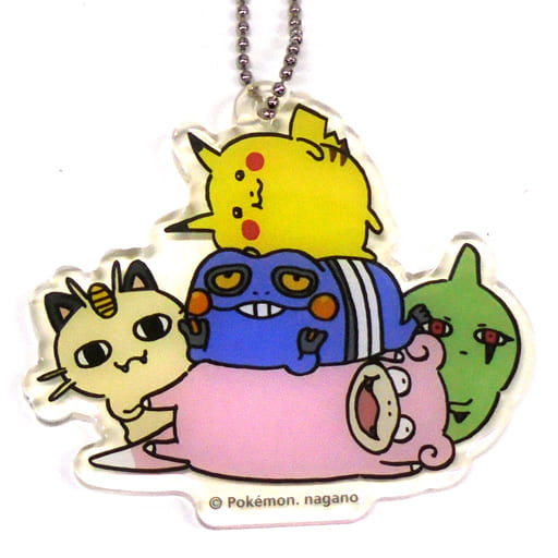 駿河屋 中古 ピカチュウ ヤドン ニャース ヨーギラス グレッグル ポケットモンスター 24じかんポケモンchu アクリルチャームコレクション ポケモンセンター限定 キーホルダー マスコット