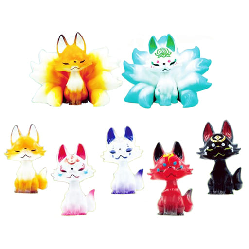 駿河屋 -<中古>全7種セット 「つぼみ狐 マスコットボールチェーン 其ノ