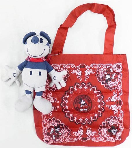 駿河屋 買取 ミッキーマウス ぬいぐるみエコバッグ ディズニー ディズニーストア限定 バック 袋類