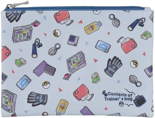 駿河屋 買取 Contents Of Trainer S Bag フラットポーチ グレー ポケットモンスター ポケモン センター限定 バック 袋類