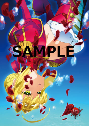 駿河屋 買取 B2クリアポスター セイバー 薔薇 Fate Extra Last Encore アニメ