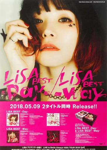 LiSA B2ポスター dawn 直筆サイン入り コメント有り 非売品 直営店にて発売致します