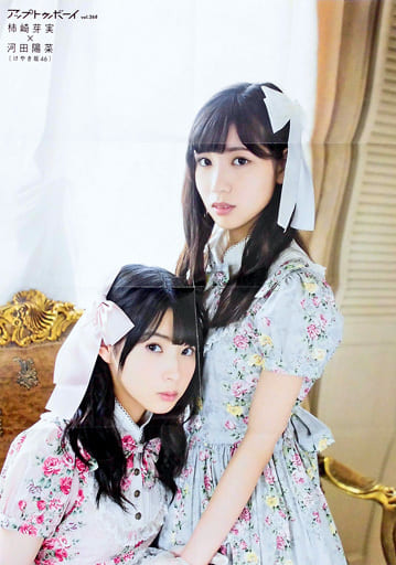 駿河屋 - 【買取】特大ポスター(八つ折) 柿崎芽実&河田陽菜(けやき坂