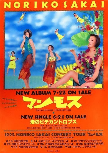 駿河屋 - 【買取】B2販促ポスター 酒井法子 「CD マンモス/渚の