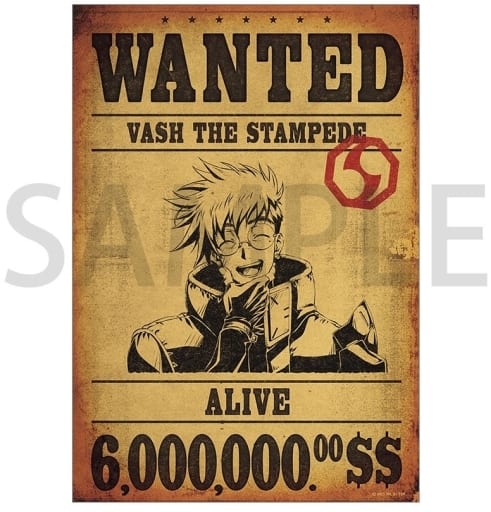 駿河屋 -<新品/中古>布ポスター ヴァッシュ・ザ・スタンピード(WANTED