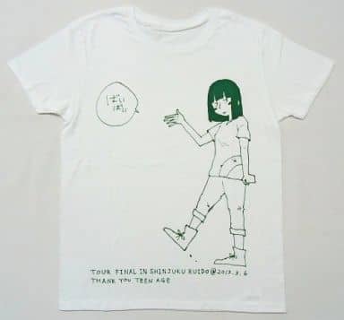 駿河屋 中古 石風呂イラスト ツアーtシャツ ホワイト Mサイズ 石風呂 Live Tour 13 さんきゅーティーンエイジ Tシャツ