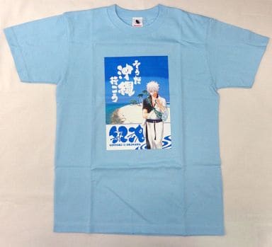 駿河屋 -<中古>坂田銀時 Tシャツ ライトブルー Mサイズ 「銀魂