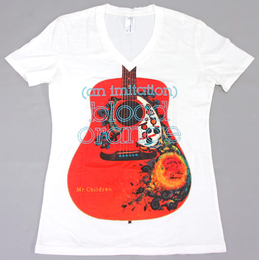 駿河屋 -<中古>Mr.Children Tシャツ blood orange Guitar ホワイト S