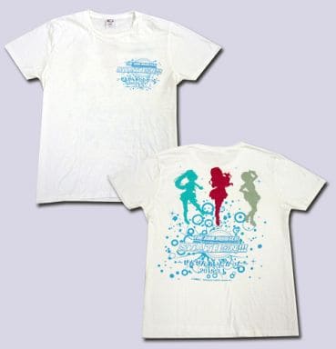 駿河屋 中古 アイドルマスターステーション Tシャツ ホワイト Lサイズ The Idolm Ster Station ぜんぜんあいたかった Tシャツ