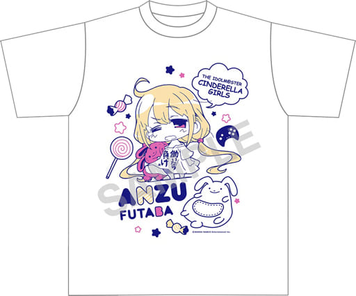 駿河屋 新品 中古 双葉杏 ミニッチュ Tシャツ ホワイト Lサイズ アイドルマスター シンデレラガールズ その他