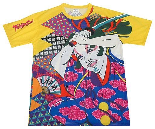 玉井詩織(ももいろクローバーZ) 桃神祭Tシャツ イエロー XLサイズ 「ももクロ夏のバカ騒ぎ2014 日産スタジアム大会~桃神祭~」