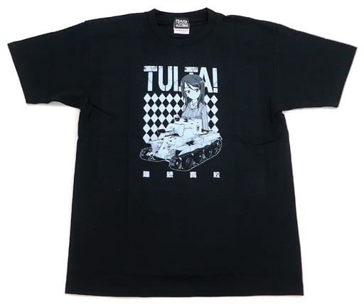 駿河屋 中古 継続高校 Tシャツ ブラック Xlサイズ ガールズ パンツァー 劇場版 海楽フェスタ16 その他