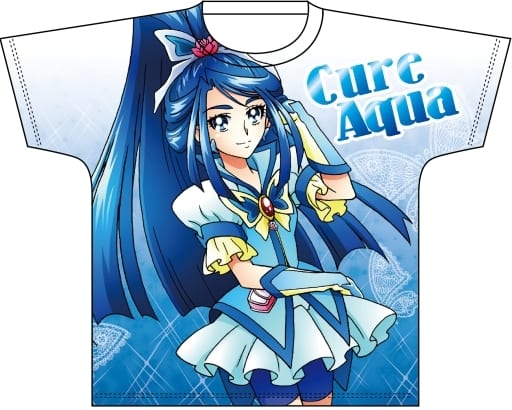 PRECURE プリキュア CURE AQUA Tシャツ 漫画T  アニメT