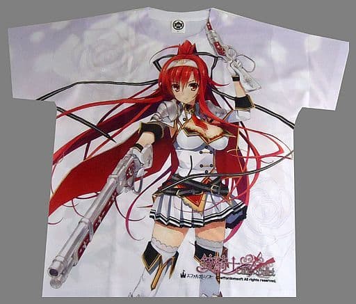 駿河屋 中古 三波真由ver 着娘 両全面フルカラープリントtシャツ ホワイト Lサイズ 銃騎士cutie Bullet その他