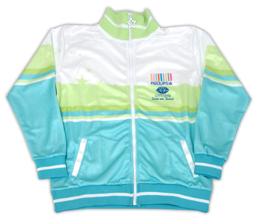 駿河屋 -<中古>松浦果南 Aqoursジャージ グリーン×ターコイズ S-M