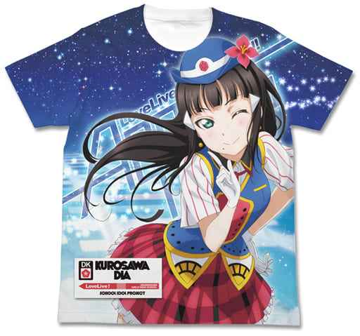 ラブライブ スクフェスAS 1周年記念 フルグラフィックTシャツ 松浦果南キャラクターグッズ