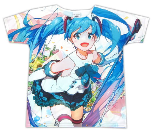 駿河屋 -<中古>初音ミク フルグラフィックTシャツ ホワイト Lサイズ ...