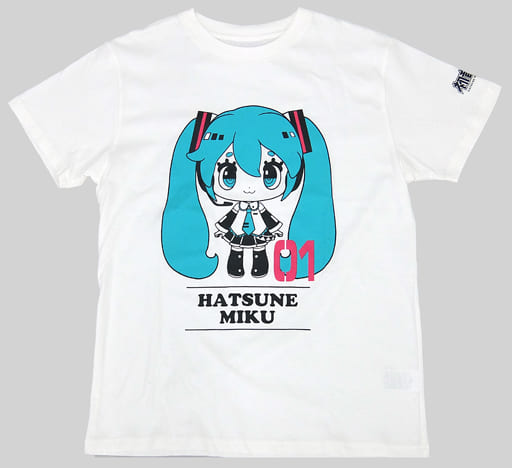 駿河屋 中古 初音ミク Tシャツ ホワイト Mサイズ Vocaloid 初音ミク しまむらsweat S スウェッターズ Tシャツ