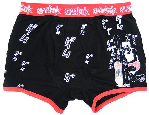 駿河屋 -<中古>桜木花道 ボクサーパンツ ブラック Lサイズ 「SLAM DUNK