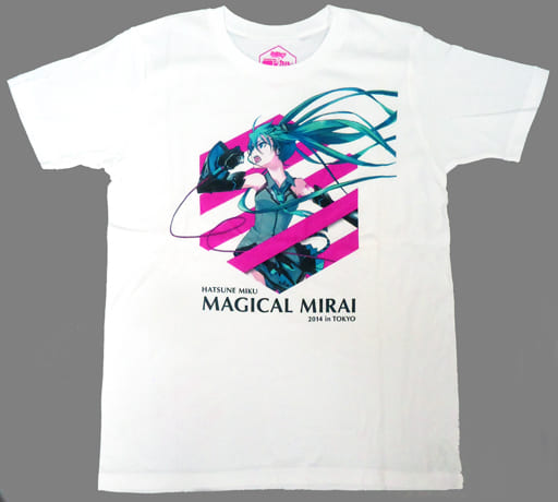 駿河屋 -<中古>初音ミク COOL Tシャツ ホワイト Mサイズ 「マジカル ...