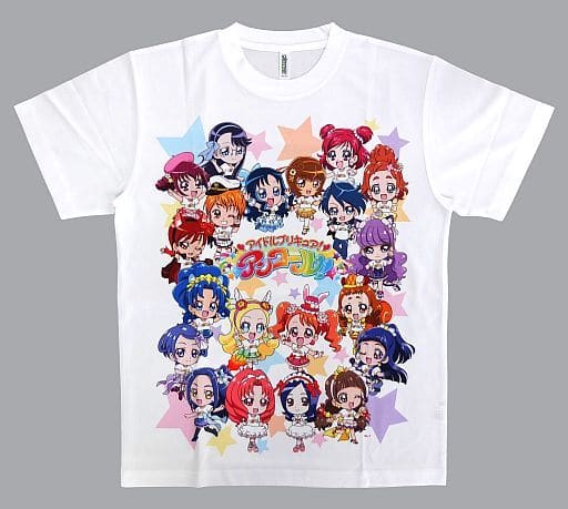 集合 フルカラーTシャツ ホワイト Lサイズ 「プリキュアオールスターズ アイドルプリキュア アンコール!」 プリティストア限定 集合 フルカラーTシャツ ホワイト Lサイズ 「プリキュアオールスターズ アイドルプリキュア アンコール!」 プリティストア限定